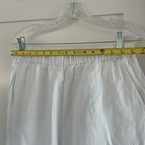 Like New Quince White Linen Pants. Size Medium - Picture 2 of 8